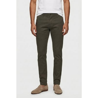 Dstrezzed Marlon Summer Chino Dark Army Maat: 32 | Chino's Outlet | Heren | Bruin