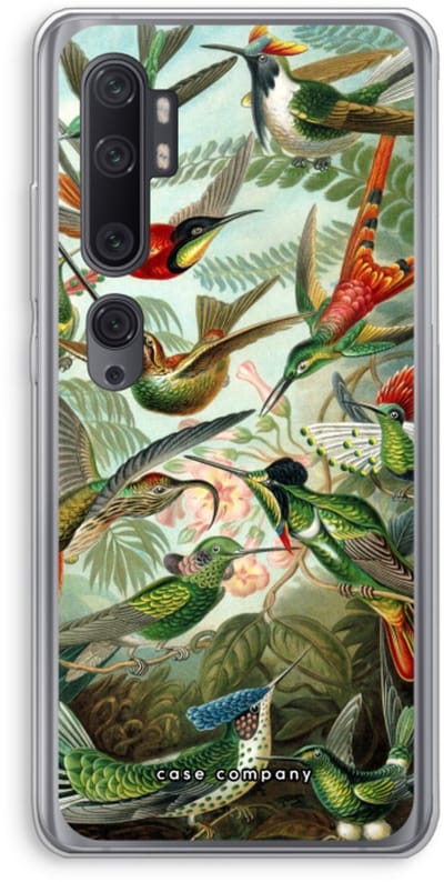 Case Company® - Hoesje geschikt voor Xiaomi Mi Note 10 Pro hoesje - Haeckel Trochilidae - Soft Cover Telefoonhoesje - Bescherming aan alle Kanten en Schermrand