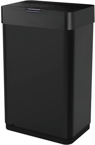 KAD® Prullenbak 60 Liter - Prullenbak - Prullenbak met Sensor - Zwart - 41cm x 27cm x 70cm