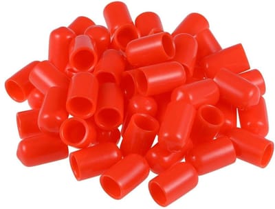 Dailygoods- Rubberen Eindkappen 100 Stuks - 6 mm ID - Flexibele Draadbeschermers - Zacht/PVC Materiaal - Stofbestendig - Lange Levensduur