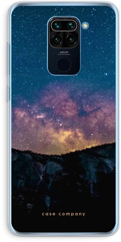 Case Company® - Hoesje geschikt voor Xiaomi Redmi Note 9 hoesje - Travel to space - Soft Cover Telefoonhoesje - Bescherming aan alle Kanten en Schermrand