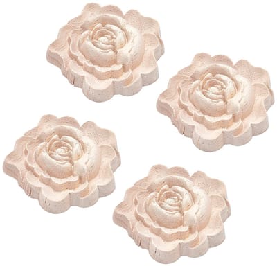 Dailygoody - Houten Gesneden Onlay Appliques - Decoratieve Meubels - Burlywood - Houtsnijwerk - Woondecoratie - Geschikt voor Dressoir, Deuren, Kasten