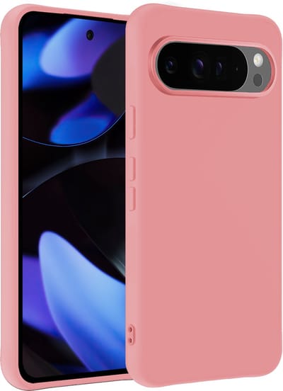 Hoesje - Geschikt voor Google Pixel 10 Pro - Sterk & Shockproof - Siliconen Case - Hoes Cover - Telefoonhoes - Lichtroze
