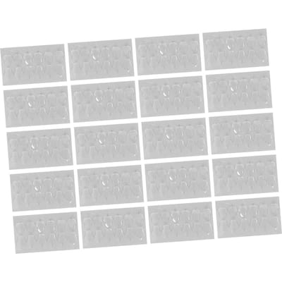 240 stuks Transparante Plakband Acryllijm 18mmx14mmx1.5mm Verwijderbare Transparante Lijm Plakkerige Kneedgum white