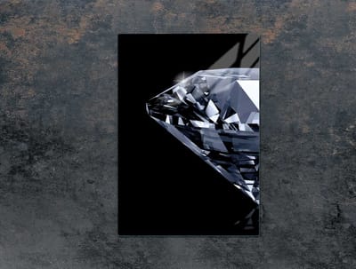 TMK ArtDeko - Snijplank - Glas - 35x52 cm - Diament