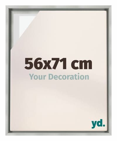 Your Decoration - Baklijst 56x71 cm - Zilver Mat - Baklijst voor Canvas - MDF - Lyon