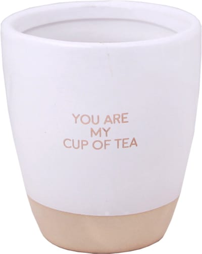 MY FLAME - Sojakaars in theekop - YOU ARE MY CUP OF TEA - Geur: Herbal infusion - Maat: D9 x H10 cm - Branduren: 60u