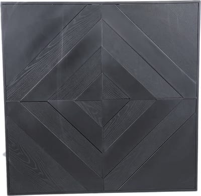 PTMD Mixa Wandpaneel - 120 x 1 x 120 cm - Ijzer - Zwart