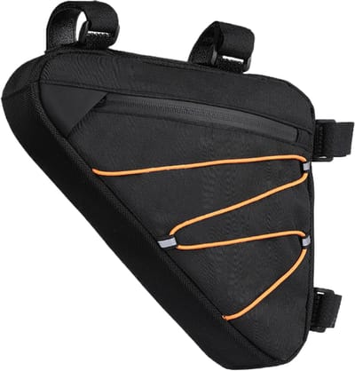 Fietstas - Frametas - Fietsrugzak - Driehoekige Fietstas Voor Fietsen - Grote Capaciteit Voor Op Het Frame - Voorvak - Tas Voor Onder De Zadelbuis Voor Fietsaccessoires - Waterdichte - Universeel Voor Elke Fiets - Zwart