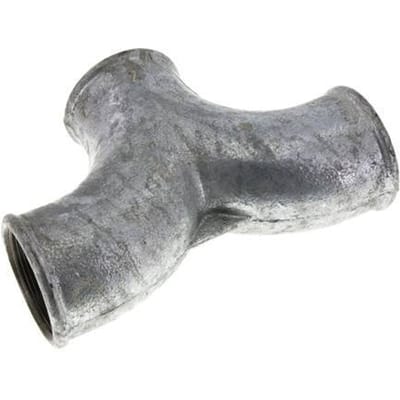 T-koppeling Rp 2" Binnendraad smeedbaar gietijzer 25bar (351.25psi)