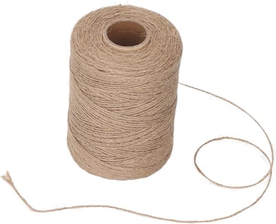 Jute Touw 300 Meter 2-Draads 1 Mm Bruin Touw voor Creatieve Projecten, Haken, Cadeauverpakking en Tuinieren