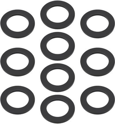 JHUBERS- Afdichtingen SBR-rubber - Oliebestendig - Binnendiameter 25 mm - Buitendiameter 38 mm - Dikte 3 mm - Set van 10 stuks - Rubberen Ringen