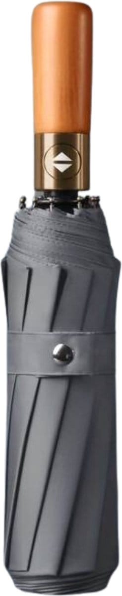 Nivard Windproof Paraplu - Opvouwbaar - Moderne Stormparaplu - Stormproef - Automatisch Uitklapbaar - Umbrella - Grijs