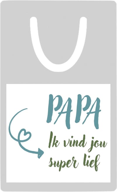Hacebo® - Papa ik vind jou metalen boekenlegger- Papa - je vader - vaderdag cadeautjes - verjaardagscadeau - gift - kado Bladwijzer boekenleggers - 7.6 cm x 5cm