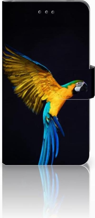 Nokia 7 Telefoonhoesje met Pasjes Papegaai