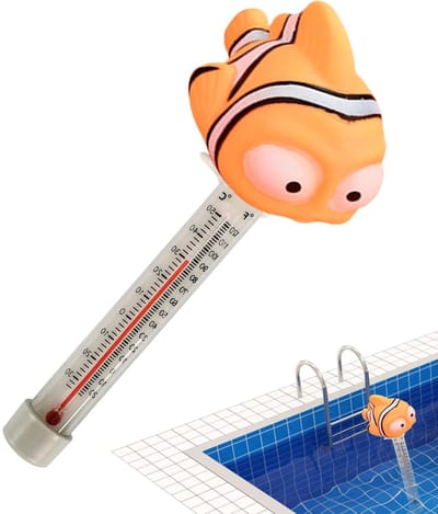 Zwembad Thermometer - Drijvende Sensor - Water Temperatuur - Anti-slijtage Technologie - 24 x 6 x 5 cm - Clownvis