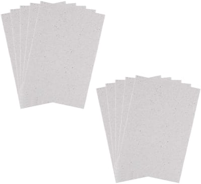 Cosensi- Microwaveschotel 10 Stuks - Mica Schotel 15 × 12 cm - Universeel Onderdeel - Grijs - Beschermend - Lichtgewicht 11 g - Microwaveplaat