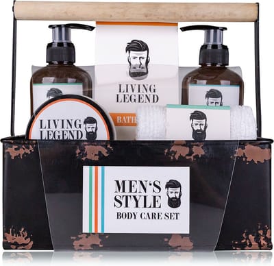 Cadeau voor Man Verjaardag - Kist met mannen verzorgingsproducten - Men's Style - Citrus Giftset - Geschenkset mannen, vader, vriend, papa, broer - Grappig
