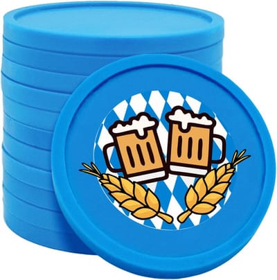 CombiCraft Oktoberfest consumptiemunt Ø29mm blauw - 100 stuks