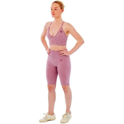 Xtreme Sportswear Dames Sportset - Korte Sportlegging + Sport BH - Roze-S