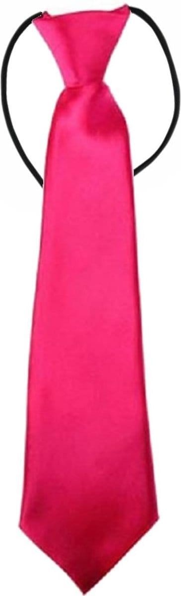 Fako Fashion - Kinderstropdas - Kinder Stropdas - Jongens Stropdas - Das - Effen - Elastiek - Fuchsia