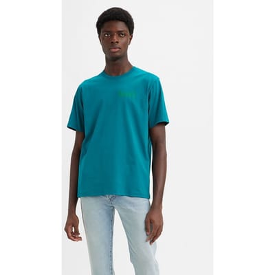 Levi's Ss Printed T-shirt Blue Size: XS | Printed T-Shirts Outlet | Heren | Blauw