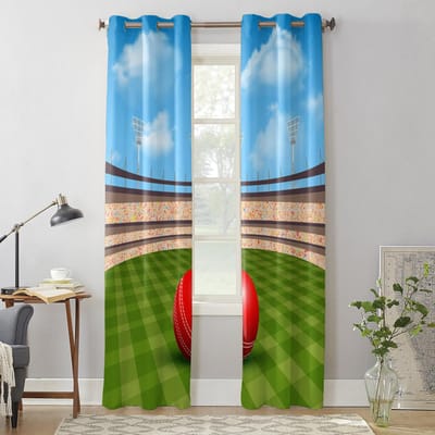 Stadion Bal Raamgordijn Slaapkamer Woonkamer Raamgordijnen Keukendecoratie Jaloezieën Gordijn 135W x 60H(cm) x1