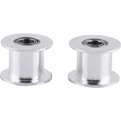 5 pièces Puley folle 3D Printer 2GT 20 dents sans dents pour largeur de courroie 10MM white