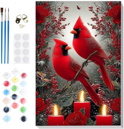 Dailygoods - Lxmsja OWJ076 Schilderen op nummer, volwassenen, met lijst, schilderen op nummer, doe-het-zelf set voor volwassenen, met kwasten en acrylverf, handgeschilderd olieverfschilderij voor thuis, decoratie