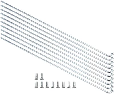 Fiets Spaken - Rvs Spaken - Wiel Reparatie - Roestvrij Staal - 10 Stuks - Zilver