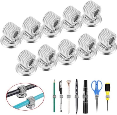 Dailygoody - Magnetische Pennenhouder Clips - Sterke Roestvrij Stalen