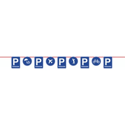 Folat - Vlaggenlijn Papier Pensioen (10 meter)