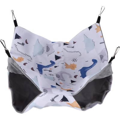Huisdier Hamster Hangmat Stapelbed Klein Huisdier Bed Speelgoed Geschikt voor Hamsters Muizen Witte Ratten en L gray