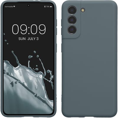kwmobile telefoonhoesje geschikt voor Samsung Galaxy S21 - Hoesje voor smartphone - Precisie camera uitsnede - In leisteen