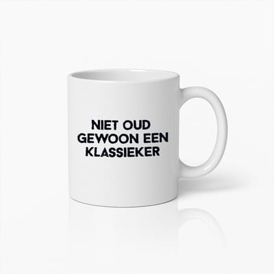 Niet Oud Gewoon een Klassieker Mok | Grappige Retro Keramische Koffiebeker 330ml Cadeau voor Vintage Liefhebbers