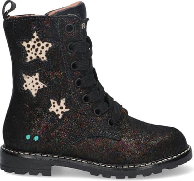 BunniesJR 223864-998 Meisjes Biker Boots - Multicolor - Leer - Veters