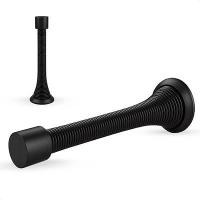 Deurstoppers voor Binnen - Zwart - Klemmen klink - Beschermer - Deurstopper Wig - Klink Bescherming - Zwart - Luft