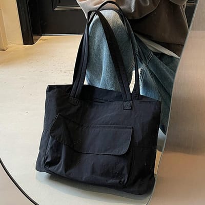 Grote Capaciteit Handtas voor Vrouwen voor het Dagelijkse Werk Lichtgewicht Handtas voor Vrouwelijke Studenten In de Klas Eén Schouder Tote Bag Eenvoudige Canvas Tas