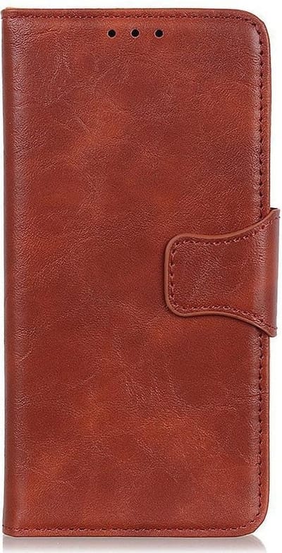 Shop4 - Motorola Moto E7 Power 4G Hoesje - Wallet Case met Pasjeshouder Cabello Bruin