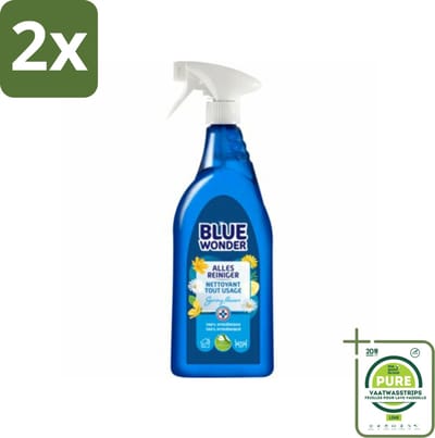 Blue Wonder Allesreiniger Spray 750 ml - Voordeelverpakking - 2 stuks - Allesreiniger - Schoonmaakmiddel