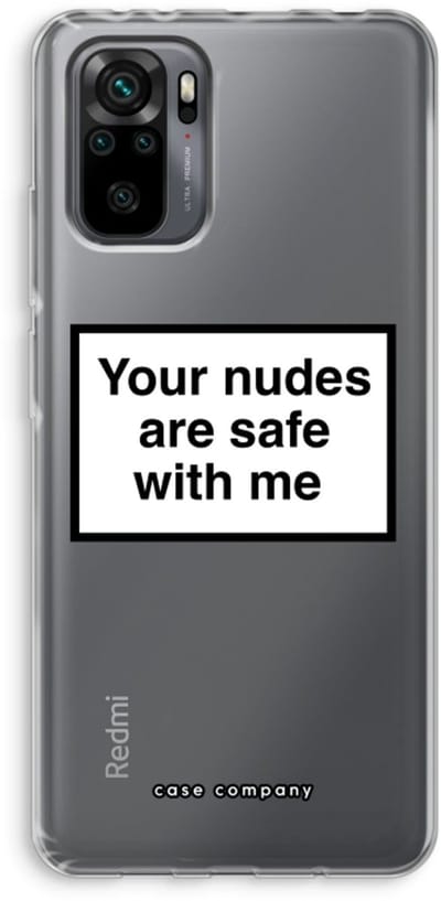 Case Company® - Hoesje geschikt voor Xiaomi Redmi Note 10 Pro hoesje - Safe with me - Soft Cover Telefoonhoesje - Bescherming aan alle Kanten en Schermrand