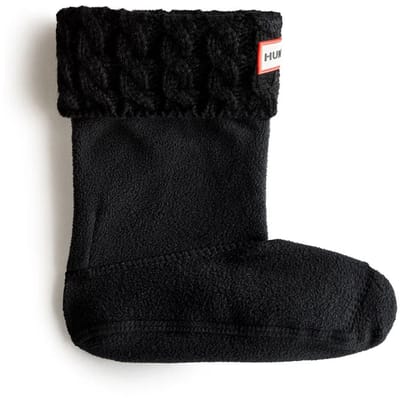 Hunter 6stitch Cable Sokken Zwart EU 36-38 Kinderen