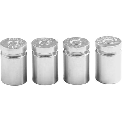 Capuchons de couvercle de tige de Valve de pneu, 4 pièces, capuchon de Valve de pression d'air de roue de voiture en aluminium argenté