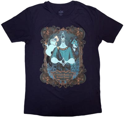 Disney - Villains Crushed Souls Heren T-shirt - S - Donkerblauw