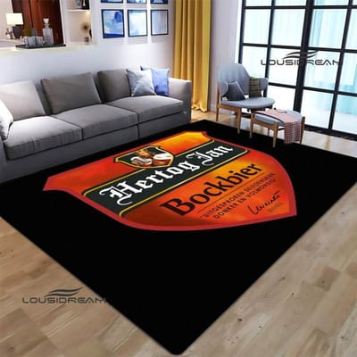 hertog jan LOGO bedrukt tapijt Antislip tapijt Mode yogamat slaapkamer decor kleden woonkamer wasruimte vloermat Verjaardagscadeau 80x120cm