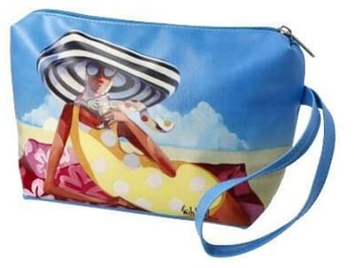 Goebel - Trish Biddle | Make-up tasje Margarita Girl | Toilettas - kunstleer - 18cm - 2 stuks