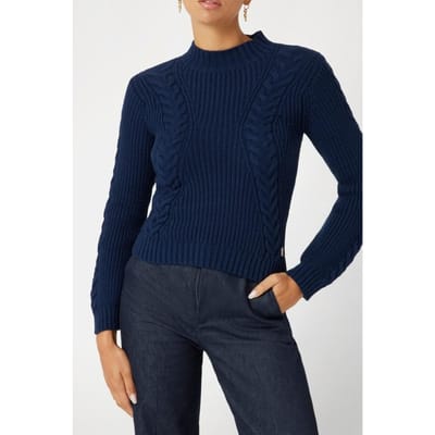 GUESS Franci Ls Top Swtr Smart Blue Taglia: XS | Maglioni a maglia Outlet | Donna | Blu