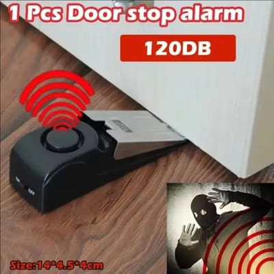 Draadloos Deuralarm 120dB – Deur Stopper met Alarm | Anti-Inbraak Beveiligingssysteem voor Deur – Draagbaar Alarm voor Thuis, Reizen & Appartementen