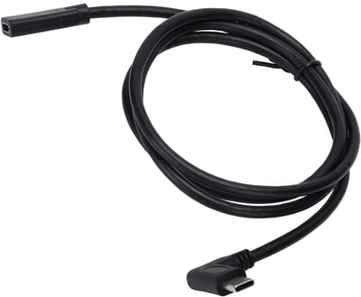 USB-C Verlengkabel - Type-C Verlengsnoer - Apparaat Aansluiten - Hoge Sterkte PVC - 1 Meter - Zwart