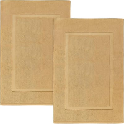 Handdoeken, 2 stuks, grote badmat, 985 g/m2, 100% katoenen badstof, wasbare badmat (53 x 86 cm)